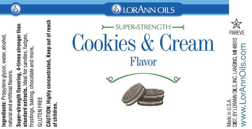 Cookies & Cream Super Strength Flavor Lorann