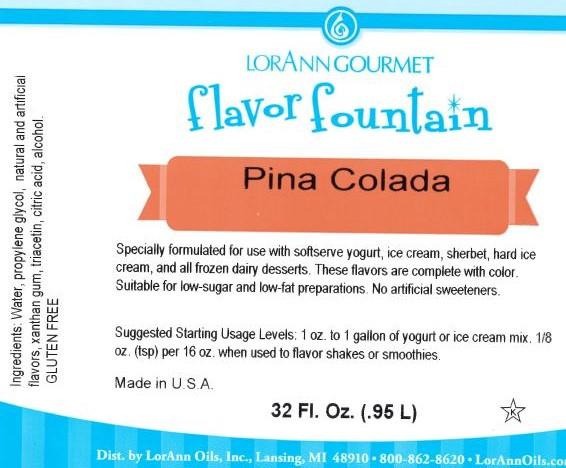 Pina Colada Flavor Fountain