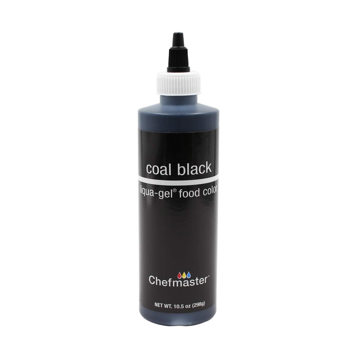 Coal Black Liqua Gel Color Chefmaster