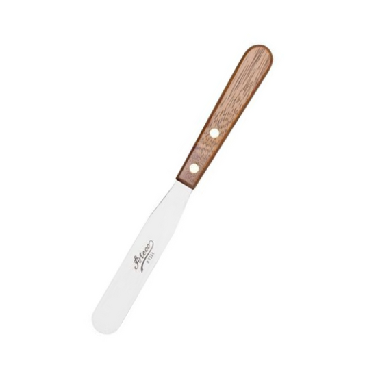 Ateco 4.25" Wooden Handle Icing Spatula 1384