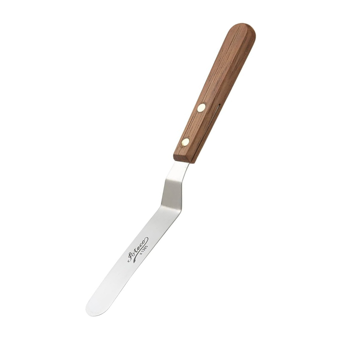 Ateco 4.5" Offset Wooden Icing Spatula 1385