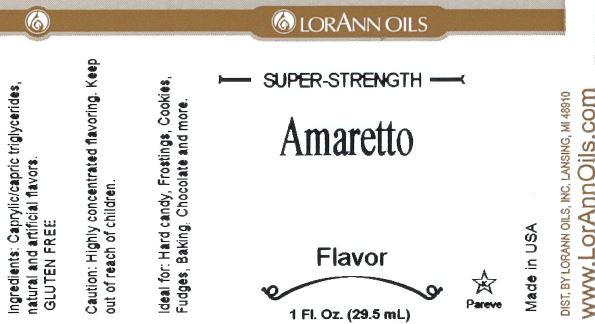 Lorann Amaretto Flavor Label 0380