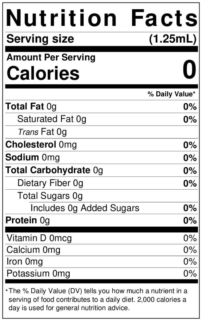 Lorann Anise Oil Nutrition Label 0100