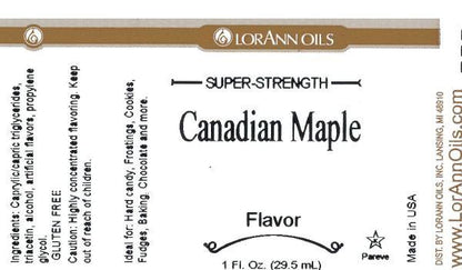 Lorann Canadian Maple Label 16oz 0716