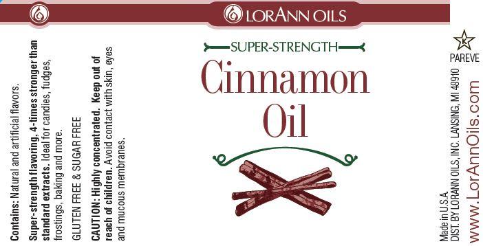 Lorann Cinnamon Oil Label 0010