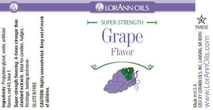 Lorann Grape Flavor Label 0180