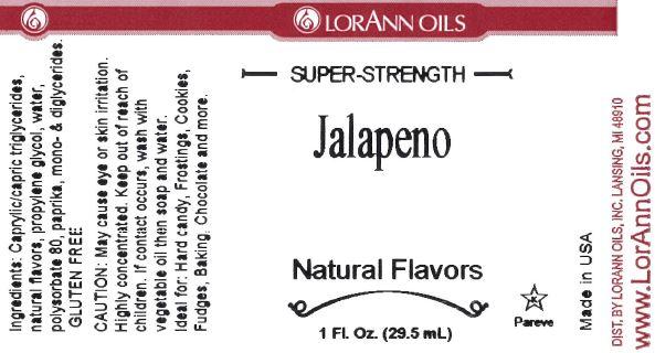 Lorann Jalapeno Flavor Label 0154