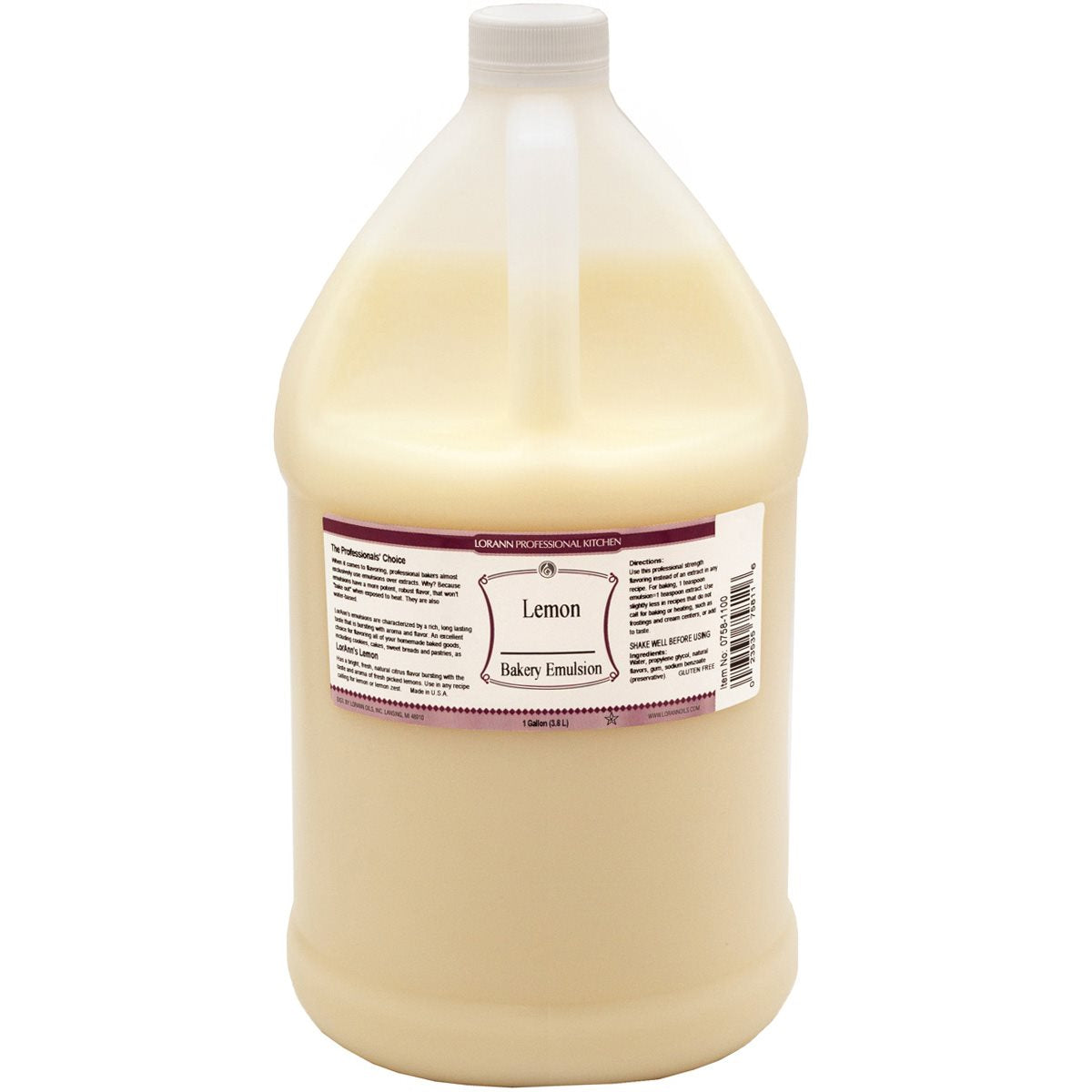 Lorann Lemon Bakery Emulsion 128oz 0758