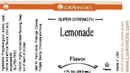 Lorann Lemonade Flavor Label 0840