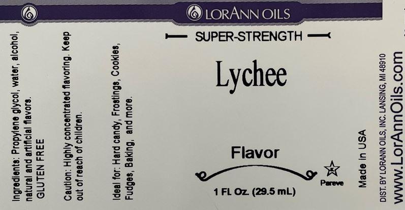 Lorann Lychee Flavor Label 0424