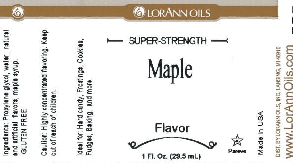 Lorann Maple Flavor Label 0270