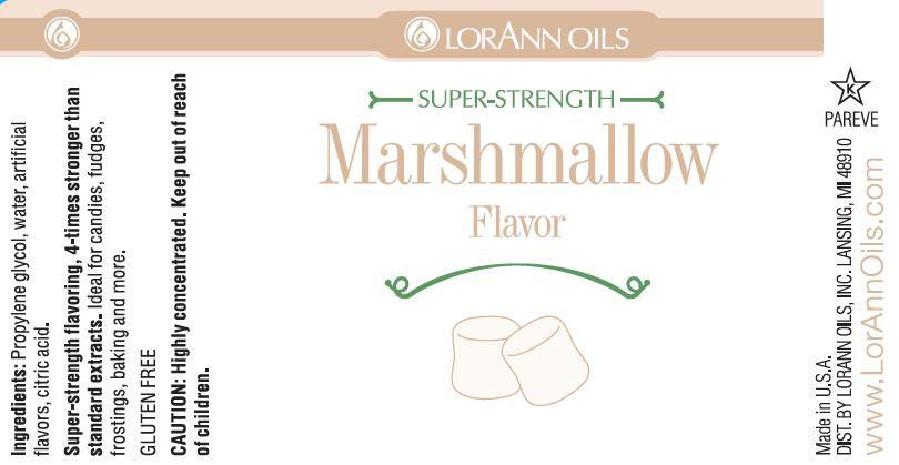 Lorann Marshmallow Flavor Label 0590