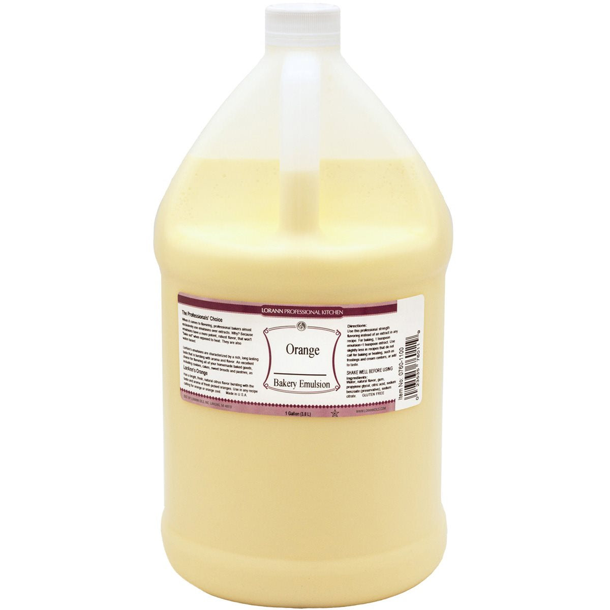 Lorann Orange Bakery Emulsion 128oz 0760