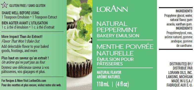 Lorann Peppermint Bakery Emulsion Label 0766