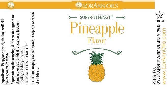 Lorann Pineapple Flavor Label 0240