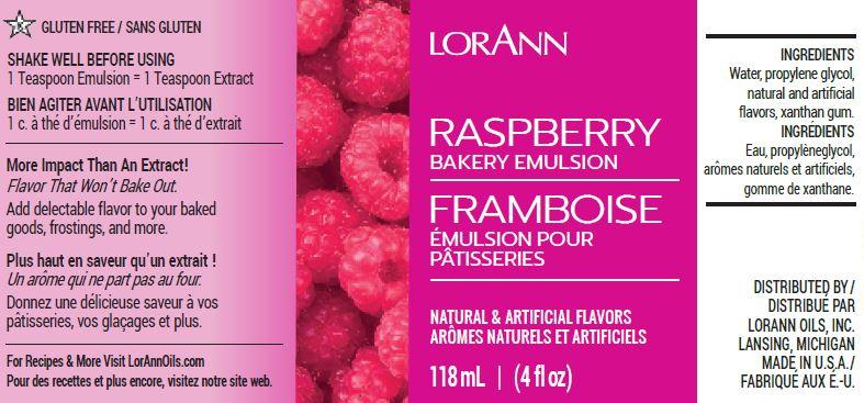 Lorann Raspberry Bakery Emulsion Label 0764