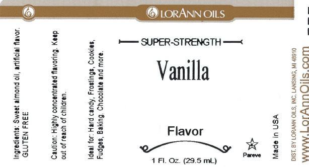 Lorann Vanilla Flavor Label 0690